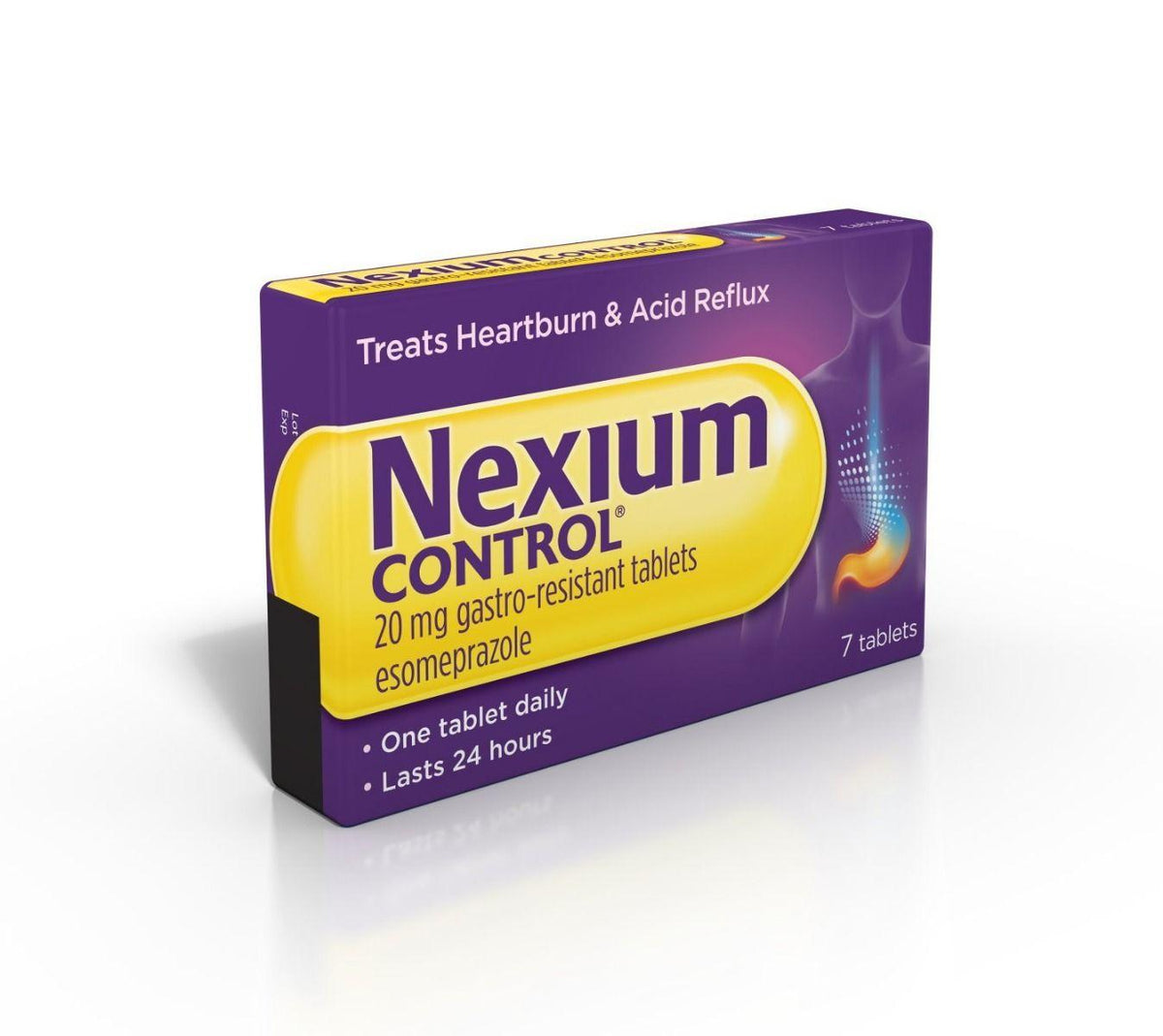 Nexium Control 20 mg – 7 maagsapresistente tabletten