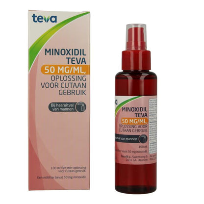Minoxidil 5% scalp lotion bottle and box